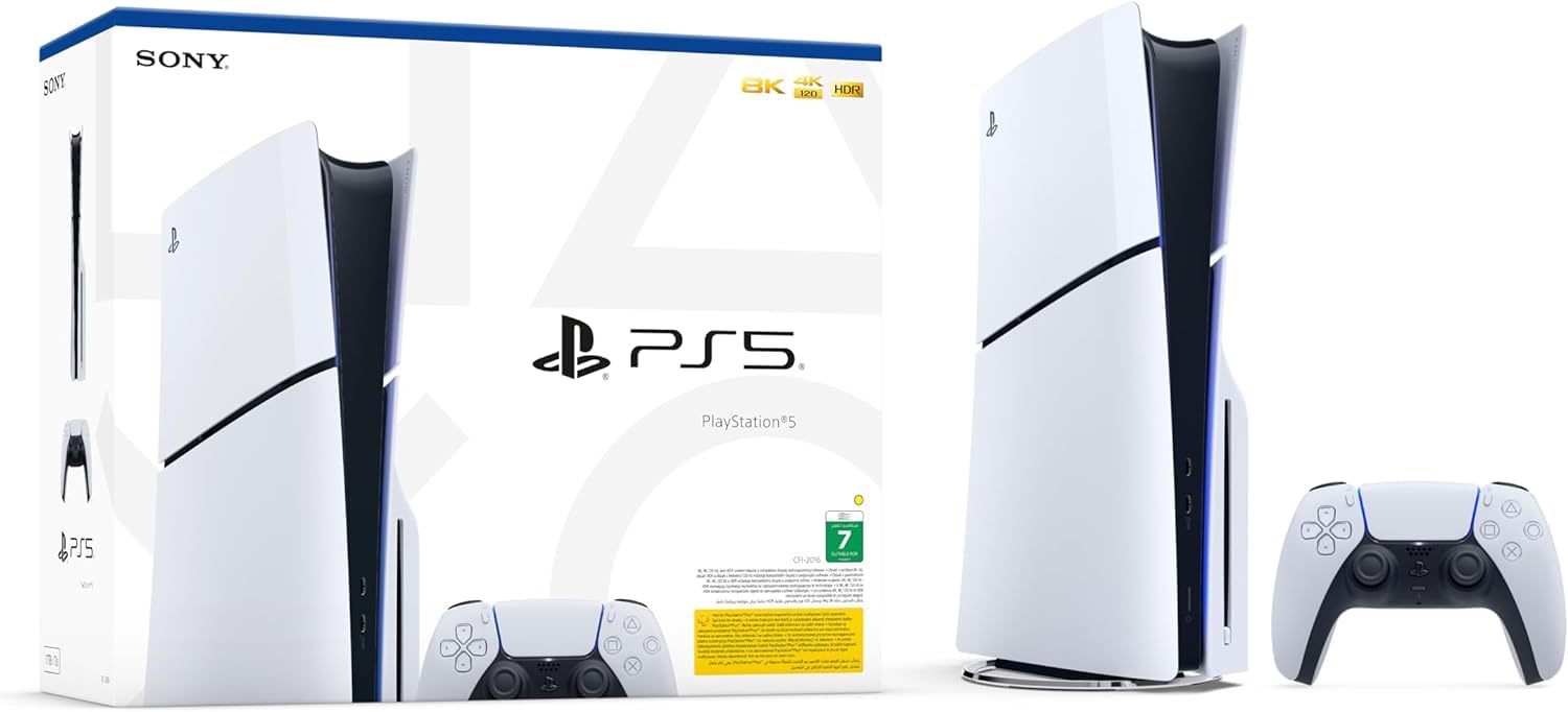 プレステ5 PlayStation5 Sony PlaysStation 5 Slim Console Disk, 1 TB Storage Capacity